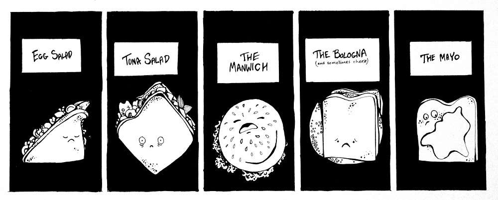 Five Saddest Sandwiches Ever by Katrin Dohse